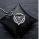 thumbnail image 4 of Collar con colgante del Ojo que Todo lo Ve de la masonería Illuminati para hombre, estilo vintage, con cadena de acero inoxidable., 4 of 5