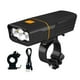 thumbnail image 1 of Luz delantera para bicicleta, luz de ciclismo, luz delantera ligera y recargable por USB. 3 cuentas de lámpara, 1 of 9