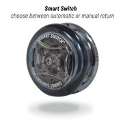 Yomega Power Brain XP yoyo - Includes Synchronized Clutch and a Smart Switch which enables Players to Choose Between auto-Return and Manual Styles of Play + Extra 2 Strings (Grey)