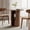 Walnut 31.5"+hidden Storage, variant on 43"-59" Extendable Round to Oval Dining Table with Hidden Storage, Modern Wooden Kitchen Table with Fluted Sliding Door Cabinet, Expandable Dinner Table for Dining Room Living Room (Natural)