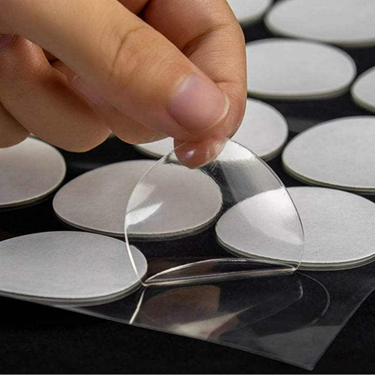Large Double Sided Sticky Dots 200PCs - Clear Round Mounting Putty - Sticky  Tack for Wall Hanging - Picture