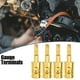 thumbnail image 2 of Reductor de entrada de amperios 4 Uds calibre 4 de cobre Audio estéreo para coche Pin AWG reductor de cable de tierra Tono dorado Unique Bargains, 2 of 6