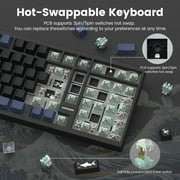 COSTOM M99 Wireless Mechanical Keyboard, Tri-Mode BT5.0/2.4GHz/USB-C, Hot Swappable, Pre-lubed Linear Switches, RGB Backlit, Gasket Structure, Computer Gaming Keyboards for PC/Tablet/PS/Xbox