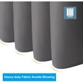 thumbnail image 6 of GourmetG Waffle/ Stall Grey Fabric Hotel Quality Bathroom Shower Curtains, Heavy Duty, 36 x 72 Inches, 6 of 14