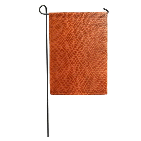 SIDONKU Orange Close Basketball Shot Grain Bumps Color Pebble Sports Garden Flag Decorative Flag House Banner 12x18 inch