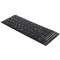 thumbnail image 3 of Key Board Decal, Waterproof Black Background PVC Keyboard Sticker Korean  for 10-17in Laptop for Notebook for Desktop, 3 of 7