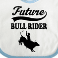 thumbnail image 4 of Inktastic Future Bull Rider Rodeo Riding Boys Baby Bib, 4 of 4