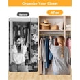 Ceiling Mounted Closet Rods for Hanging Clothes, 17-84in, Gold ...