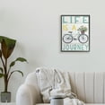 thumbnail image 2 of Stupell Industries Life's A Journey Blue Bicycle Flower Basket,16 x 20,Designed by Elizabeth Tyndall, 2 of 7