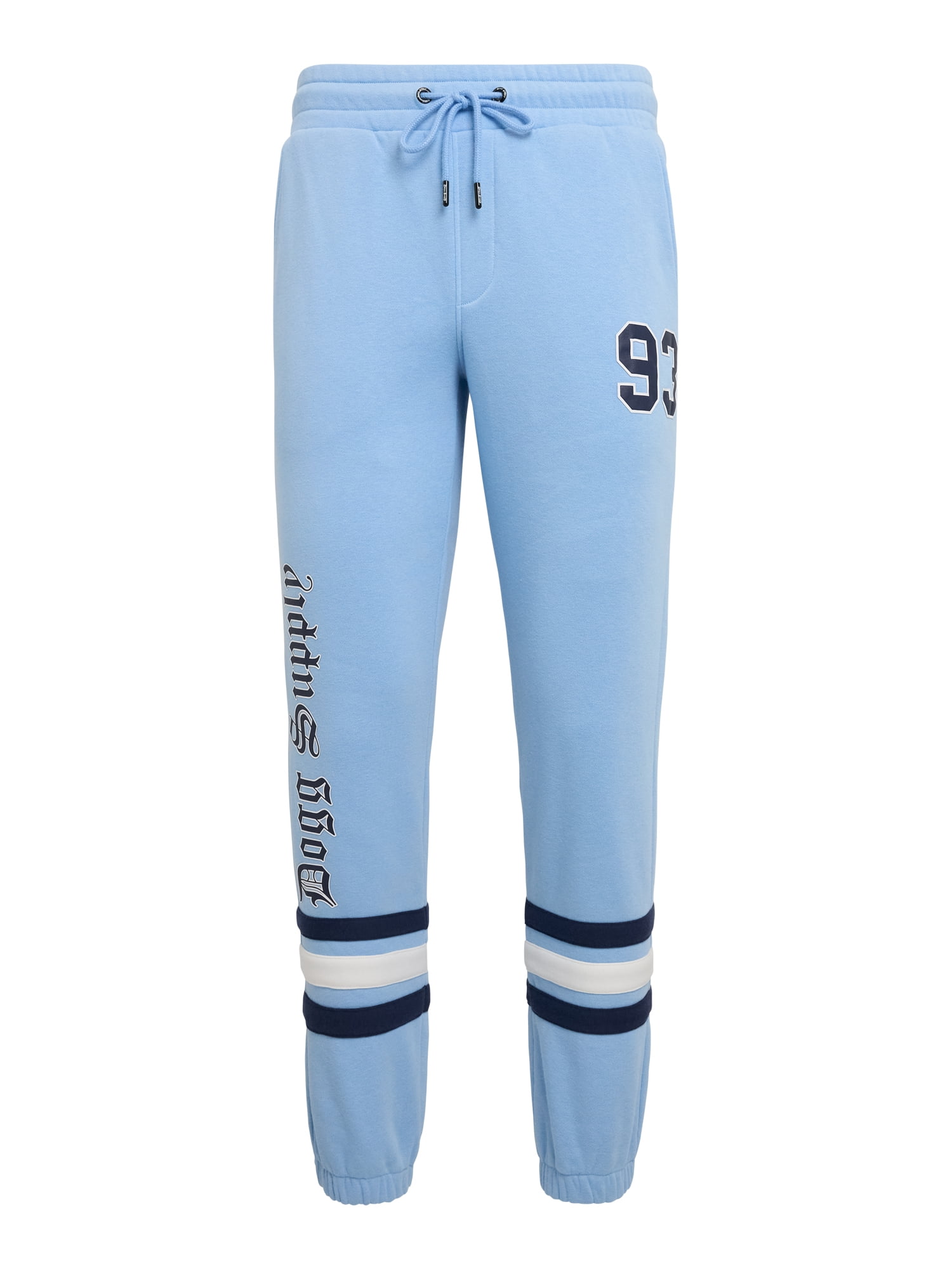 Dogg Supply by Snoop Dogg All-Gender Men's and Women's Extended Size Varsity Fleece Joggers, Sizes 4XL-5XL