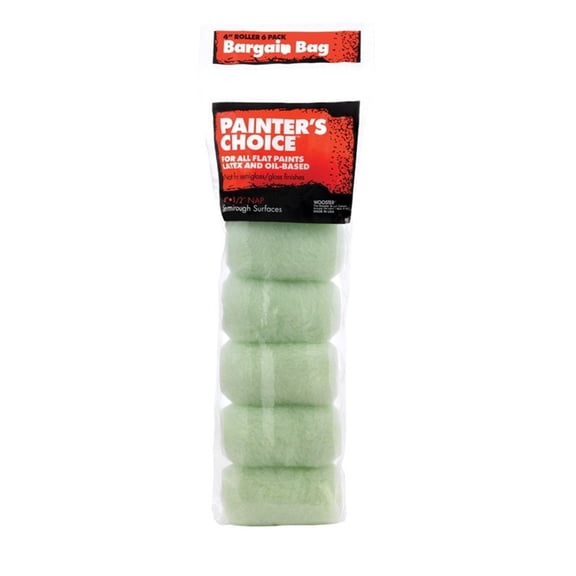 Wooster Painter'S Choice Roller Cover Polypropylene Semi - Rough Surfaces 1/2 " Nap 4 "