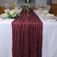 thumbnail image 5 of Holzlrgus 13Ft Burgundy Cheesecloth Table Runner, 160inch Long Cheese Cloth Boho Gauze Table Runner for Wedding Bridal Baby Shower Birthday Holiday Party Sheer Table Decorations, 5 of 6