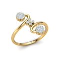 thumbnail image 1 of Natural 1ct Round Cut Diamond Prong Forever Us Women's Fancy Bridal Ring Anniversary Wedding Band Solid 10K Gold GH SI1, 1 of 3