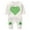 #298-White, variant on AUNVITO Soft Cotton Unisex Babies Romper 3-18M Long Sleeve Letter Print Snug Fit Crawler Suit for Play & Sleep