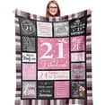 thumbnail image 1 of LHSHID 75th Birthday Gifts for Women Blanket 75th Birthday Decorations for Women Best Gifts for 75 Year Old Woman Happy 75th Birthday Ideas for Mom Grandparents Throw Blanket 30"x40", 1 of 7