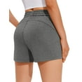 thumbnail image 4 of Pinspark Women's Shorts Casual Summer Sweat Athletic Short Comfy Lounge Trendy Sports Activewear with Pockets Elastic Waist, 4 of 6