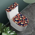thumbnail image 2 of FORUDESIGNS Hibiscus Print Toilet Lid Cover and Toilet Tank Lid Cover, 2 Pcs Comfortable Toilet Seat Covers Fits Most Toilet Tanks and Lids, Easy Installation and Cleaning, 2 of 8