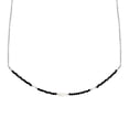 thumbnail image 2 of Fashionable Black Crystal Beads and Pearls Sterling Silver Chain Necklace, 2 of 4