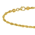 thumbnail image 2 of JewelStop 10k Solid Yellow Gold 3.75 Mm Diamond-cut Rope Chain 20" Lobster Claw - 18.61gr., 2 of 5