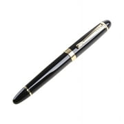 MANNYA Jinhao X450 Black Medium Nib Gold Trim Fountain Pen Nice Gift