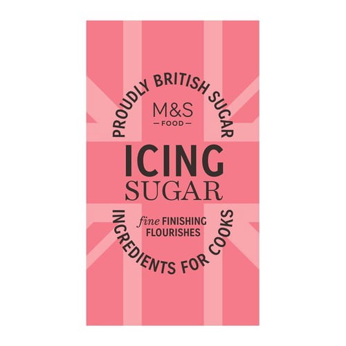 M&S Icing Sugar 500g, British Import (Pack of 2)