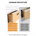 thumbnail image 4 of Protector de Puerta Gabinete Suave de 17.5 Pulgadas, Protector Borde de PVC Transparente Recortable, Parachoques Deslizante Ajuste de 3/4 Pulgada de Grosor, Paquete de 4, 4 of 5