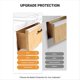 thumbnail image 4 of Protector de Puerta Gabinete Suave de 17.5 Pulgadas, Protector Borde de PVC Transparente Recortable, Parachoques Deslizante Ajuste de 3/4 Pulgada de Grosor, Paquete de 4, 4 of 5