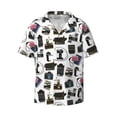 thumbnail image 3 of Goofa Cool Camera Printed Men's Casual Short-sleeved Shirt,Lightweight Breathable Button-down,Summer Casual men's top,Versatile Fashion shirt-XX-Large, 3 of 7