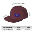 thumbnail image 2 of DouZhe Flat Brim Cap Snapback Hat, Michigan State Seal Flag Imprime Casquette de Baseball Adulte Rouge Réglable, 2 of 6