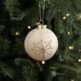 thumbnail image 6 of CuiLiyq 3.14 Inch Christmas Tree Ornament, Glittering Coffe Foam Pendant for office Fireplace Mantel Decor, Xmas Hanging Decoration for Home Holiday Party Supplies (C), 6 of 6