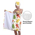 thumbnail image 5 of Colevkie 2 Pcs Absorbent Bath Towel Hair Drying Cap Set for Women Adjustable Bath Skirt Shower Cap Popsicles Pattern, 5 of 8