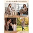 thumbnail image 2 of Kukuzhu Shawl Wraps for Women ponchos Ruana Cape Open Front Duster Cardigan Sweaters for Fall Winter, 2 of 8