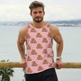 thumbnail image 6 of Logiee Heart Capybara Print Men's Workout Tank Top,Quick Dry Workout Tank Top,Gym Muscle Tee,Fitness Bodybuilding Sleeveless T Shirt-Large, 6 of 7