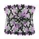 thumbnail image 1 of Peineta de doble hilera con forma de rosa, accesorio para el cabello para mujeres y niñas (morado), 1 of 7