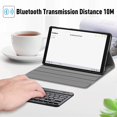 thumbnail image 6 of With Keyboard for Samsung Galaxy Tab A7 Lite 8.7 Tablet SM-T220 /SM-T225 2021, Fintie Slim Keyboard Case Lightweight Stand Cover with Detachable Wireless Bluetooth Keyboard, Galaxy, 6 of 8