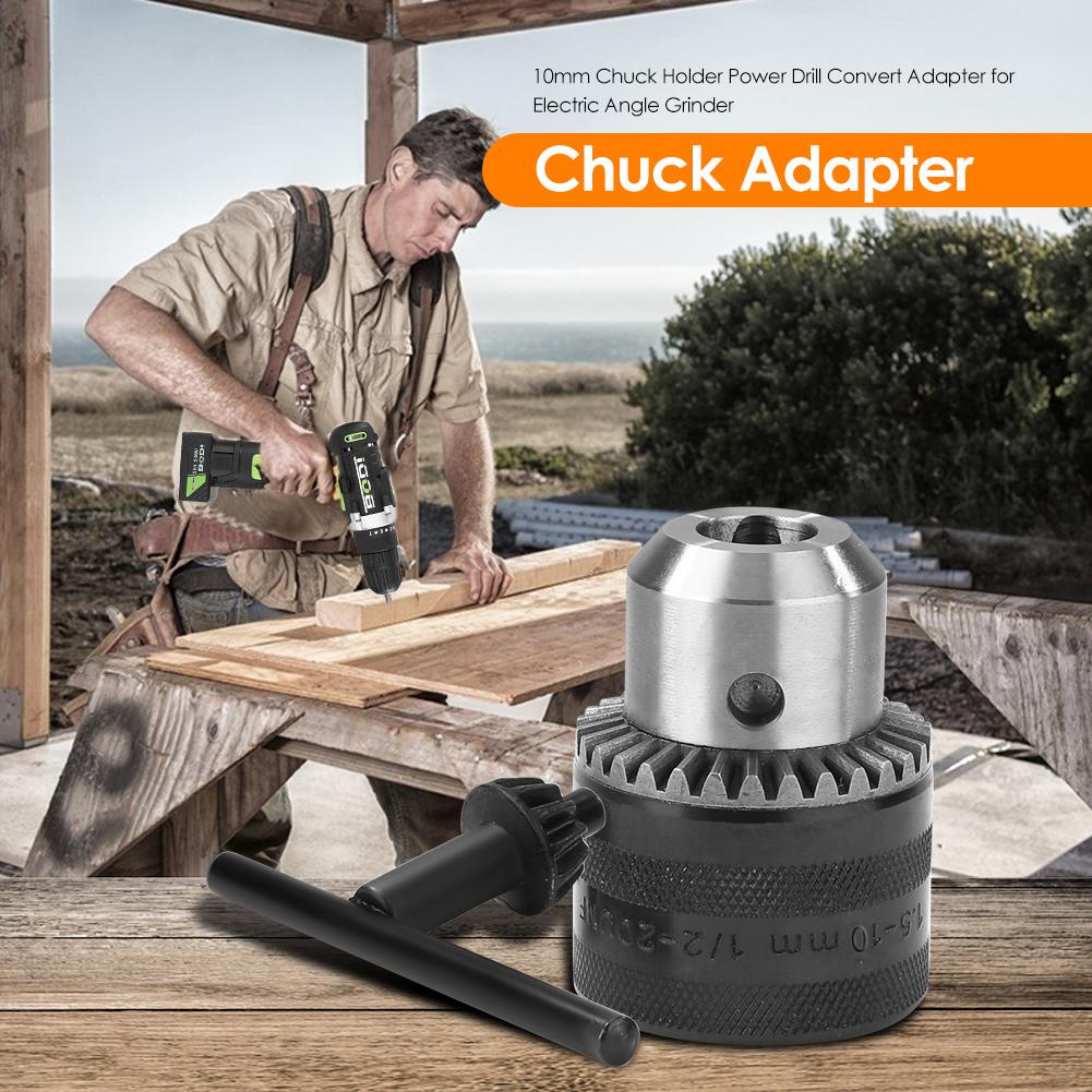 10mm Chuck Holder Power Drill Convert Adapter for Electric Angle Grinder