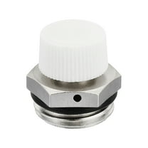 REGALWOVEN 1/2" BSP Male Thread Manual Radiator Air Vent Valve, Nickel Plated Brass Valve