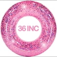 thumbnail image 1 of Bamboohart 36” Inflatable Pink Swim Tube with Summer  Pool Floats for Kids  Adults, 1 of 8