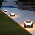 thumbnail image 2 of Bearachild Luces solares para exteriores, luz de jardín, resistente al desgaste, impermeable, ligera, lámpara de poste, tapa de puerta de valla, farol Iluminación y accesorios Bearachild HA073523-00B, 2 of 6