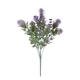 thumbnail image 2 of Artificial Eucalyptus Bouquet Purple Spray Cactus Style Faux Silk Greenery Luxury Floral Arrangement Modern Elegant Home Decor Wedding Centerpiece Boutique Hotel Office Table Botanical Styling, 2 of 8