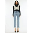 thumbnail image 7 of Kancan Raw Hem High Rise Straight Jeans, 7 of 7