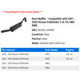 thumbnail image 2 of Rear Muffler - Compatible with 2001 - 2004 Nissan Pathfinder 3.5L V6 4WD RWD 2002 2003, 2 of 2