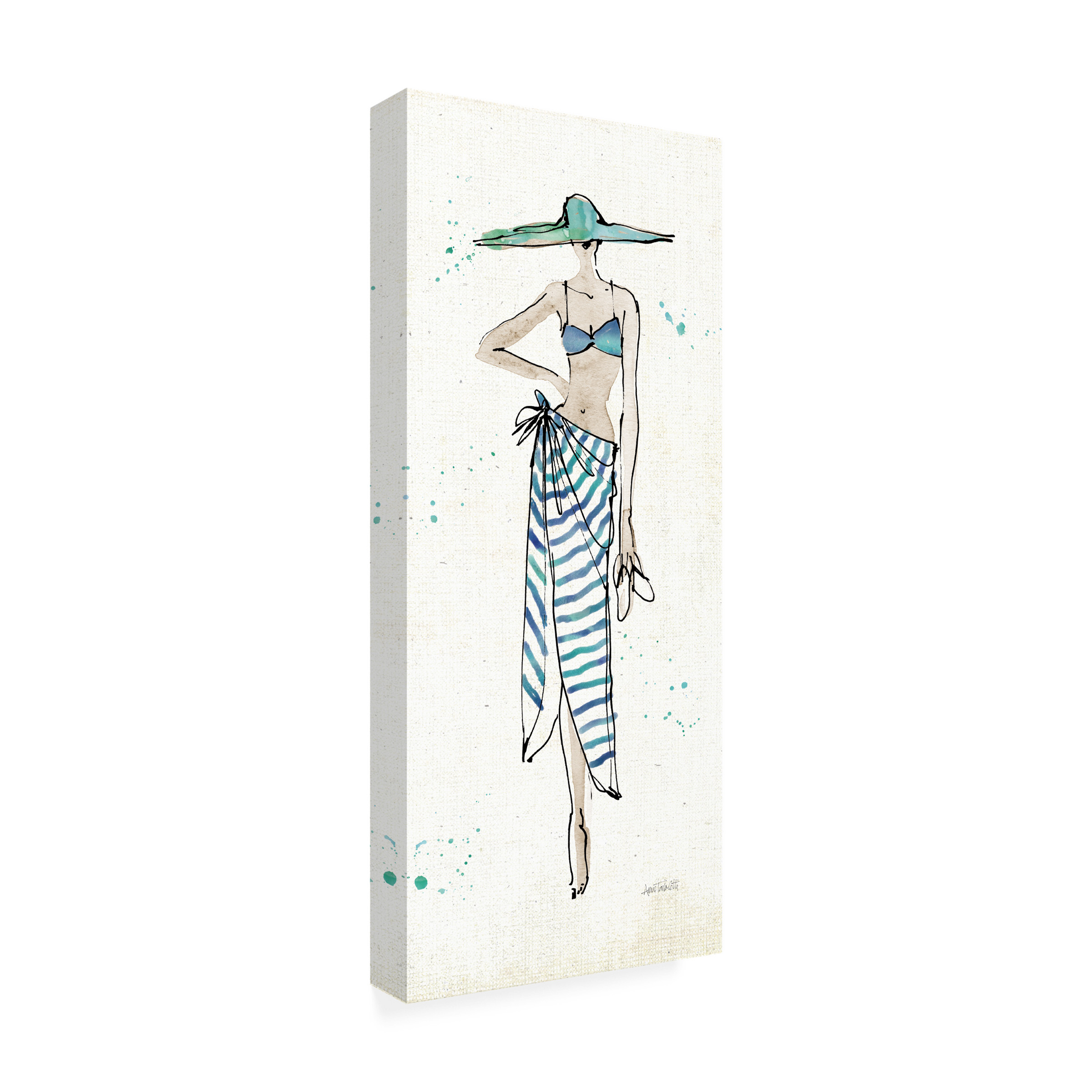 Anne Tavoletti 'Beach Divas III' Canvas Art