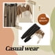 thumbnail image 3 of Minnieouse Camisa de piezas para mujer, pantalones, conjunto de patrón de empalme, camisa chal, Retro, informal, ligero, portátil, ropa para conjuntos de ropa Albaricoque Caqui Black4 Minnieouse AP013495-10, 3 of 6