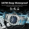 thumbnail image 4 of Poedagar luxury square man wristwatch luminous waterproof date men watch stainless steel men's quartz watches Casual Male clock, 4 of 13