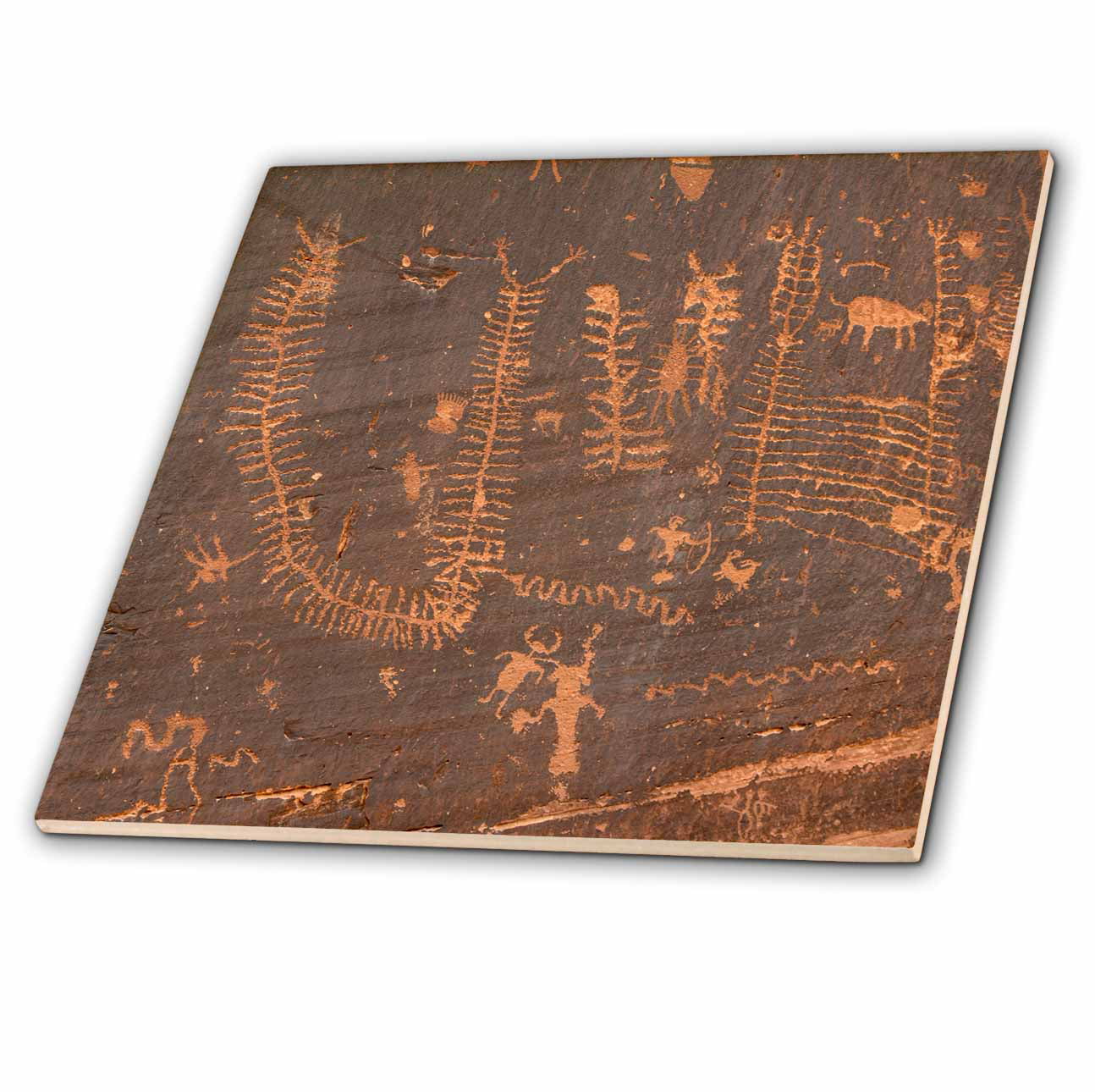 6-inch Ceramic Tile ct_205260_2 3dRose Petroglyphs Utah