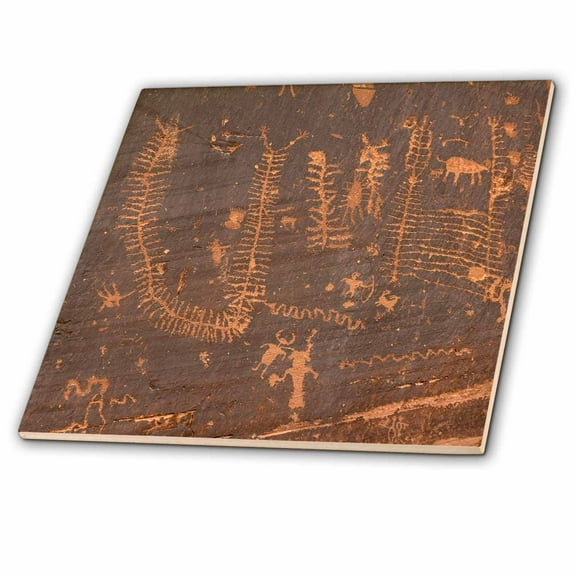 3dRose, Petroglyphs - Utah, 6 Inch Ceramic Tile
