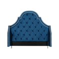 thumbnail image 2 of Aaron Navy Blue Velvet Tufted Headboard - Queen Size - Upholstered, 2 of 9