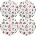 thumbnail image 2 of GZHJMY Christmas Gnome Round Placemats Set of 6, Non-Slip PVC Table Mats Washable Heat Resistant Place Mats for Kitchen Dining Table Christmas Home Decor, 15.4 Inch Table Mat, 2 of 7