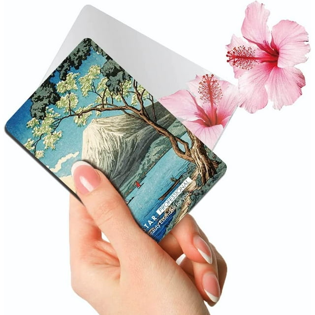 SILSTAR PROFESSIONAL Compact Card Mirror, Vanity Mirror Small for Wallet Case, Travel Purse, Handheld Compact Pocket Mirror_Takahashi Hiroaki_Mt. Fuji from Lake Yamanaka 132